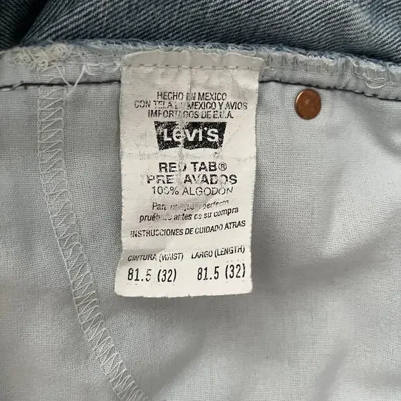 Vintage Levi’s 505 Straight Leg Jeans Size 30 tag (32x32) Medium WashMen – EUC